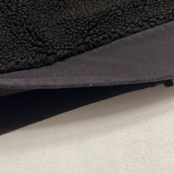 🟡 Athleta Range Sherpa Full Zip Jacket In Black - Picture 8 of 11